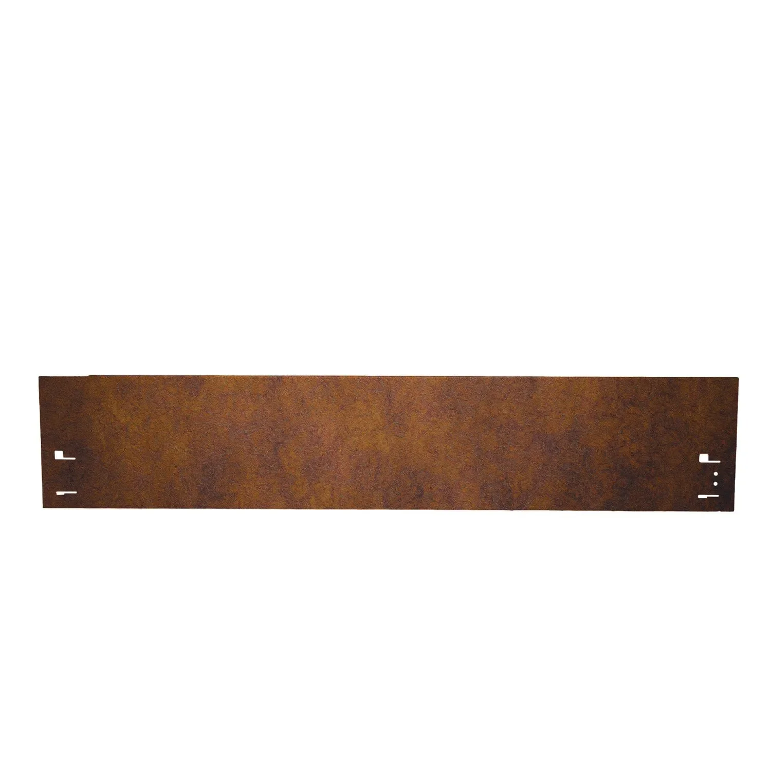 Border, cortenstaal border 120 cm lang, 13,5 - 18,5 cm hoog, borderrand - Thermisch verzinken, Breedte-gs: 13.5 cm