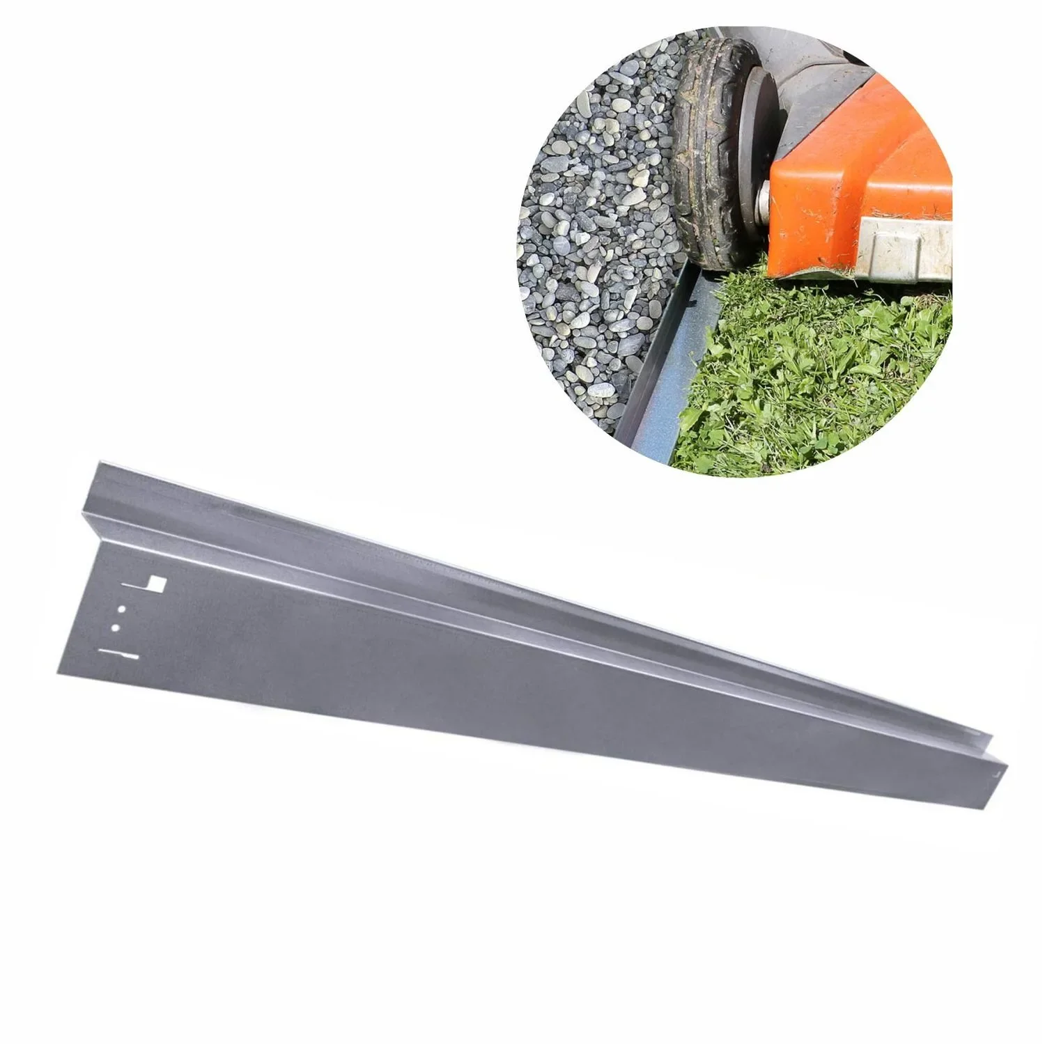 Borderrand Met wielkast met klem 9,5cm x 120cm | Gazonrand | Kantopsluiting
