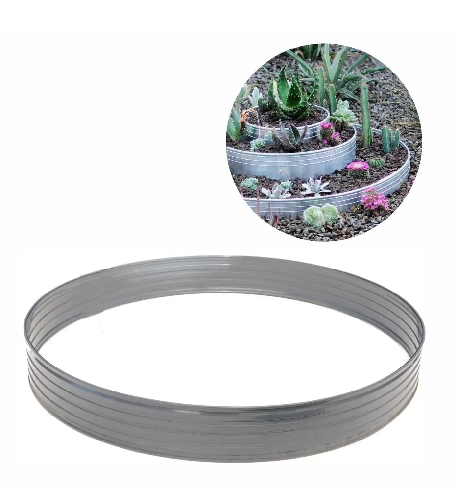 "Boomring van aluminium Hoogte 140 mm Diameter 1,2 m | Boomranden | Plantringen | Perkranden | Grasranden image"