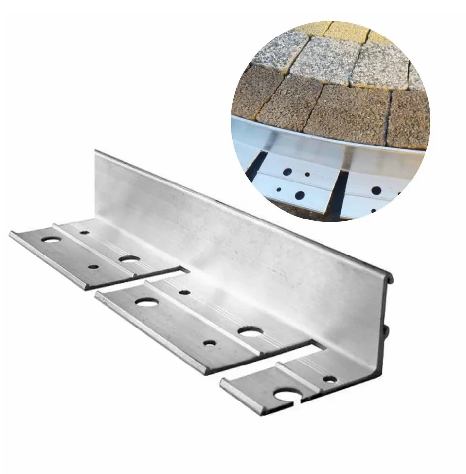 "Ultra sterke aluminium Borderrand 38mm x 100cm | Gazonrand | Kantopsluiting image"