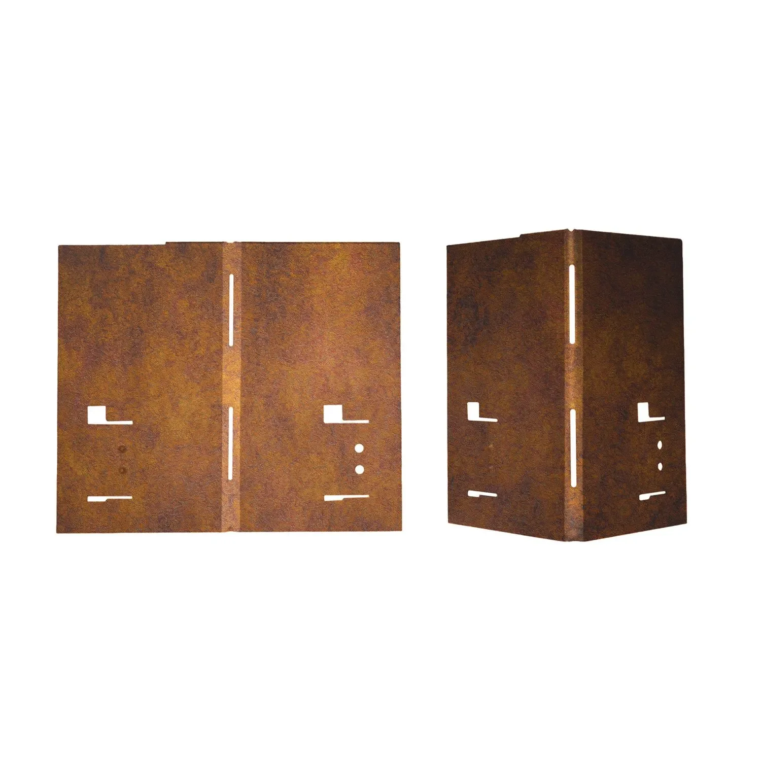 "Hoek voor borderrand, cortenstaal border, kantopsluiting - 8 x 8 x 18,5 cm image"