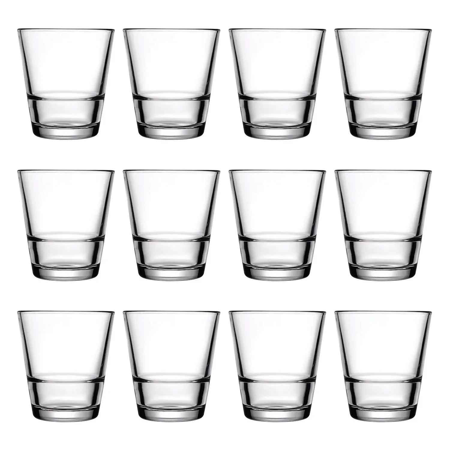 Whiskey glazen, Cocktailglazen set van 12 - Grande-S, 295ml