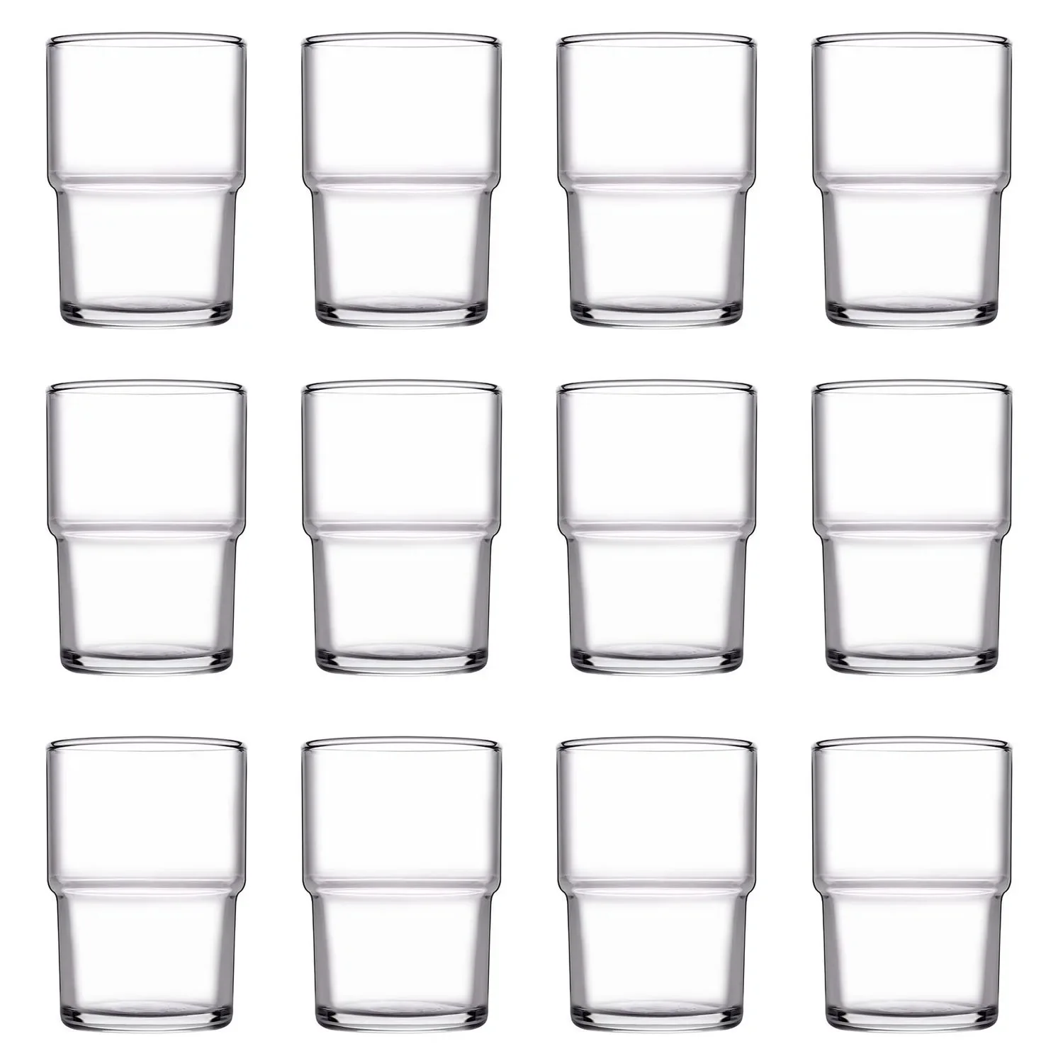 "Waterglazen, Drinkglazen set van 12 - Hill, 200ml image"