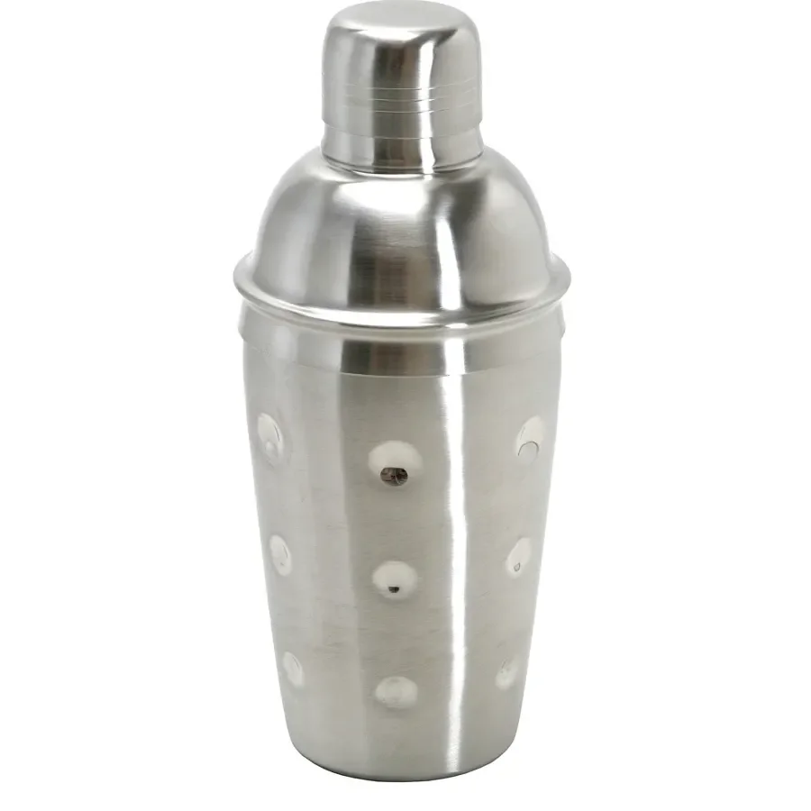 Cocktailshaker 3 delen - RVS met zeef - 500 ml.