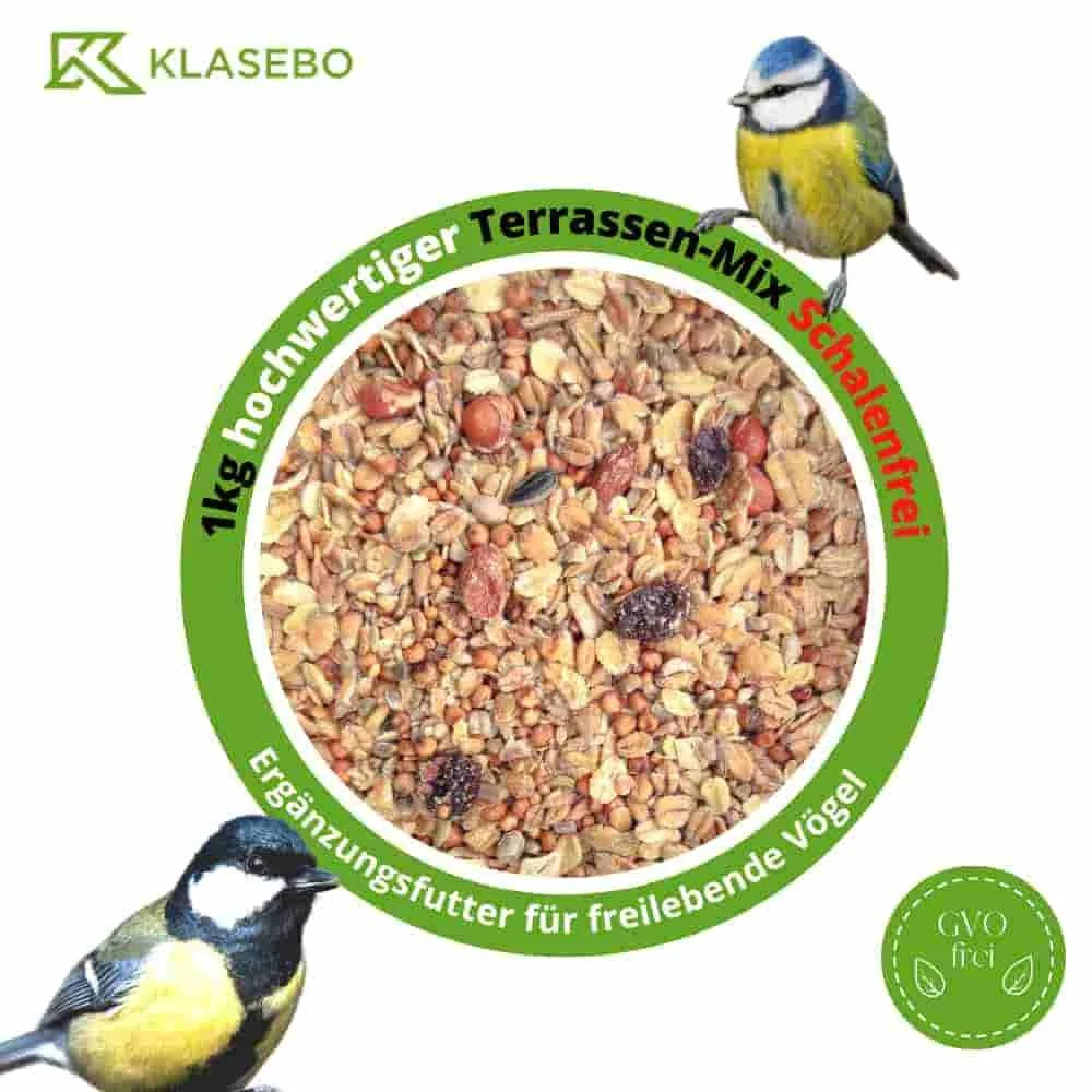 "Wildvogelvoer Terrassenmix - 1kg Schalenloos image"