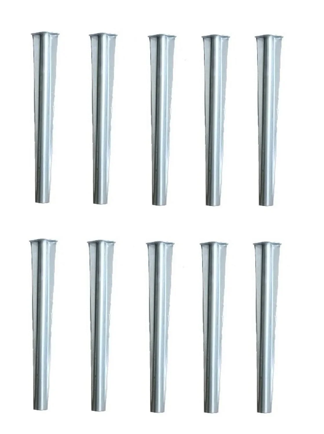 "Set van 10 Grondankers metaal 25cm x 3cm | Borderrand | Gazonrand | Kantopsluiting image"