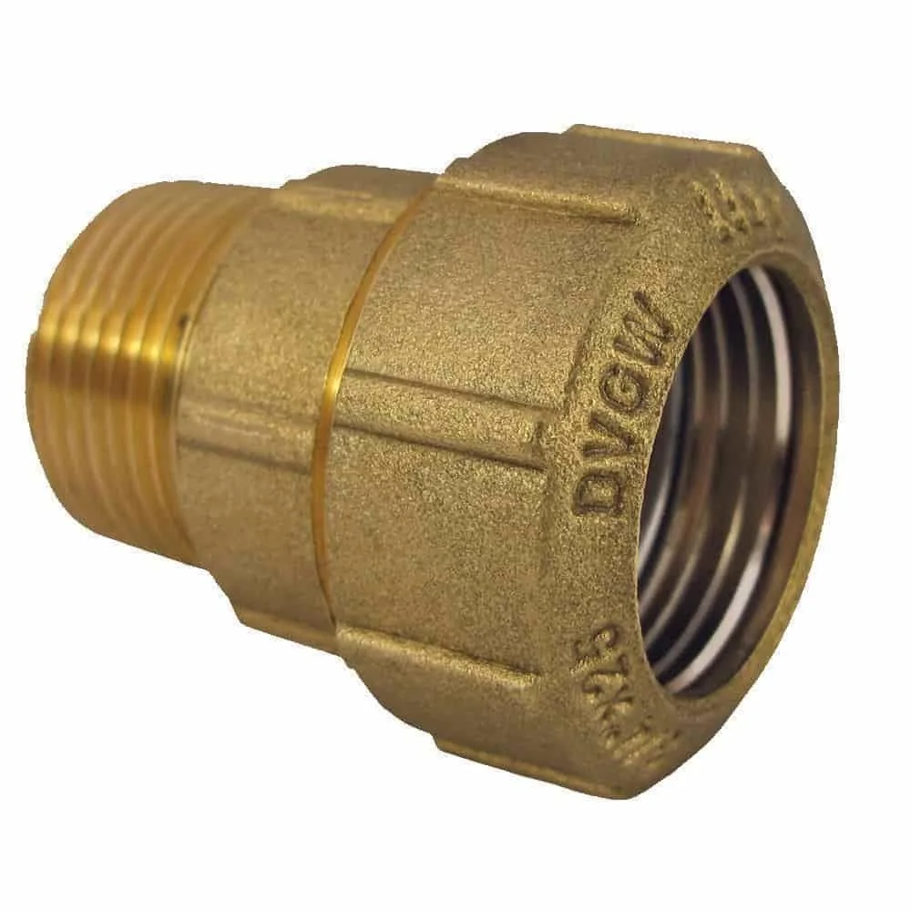 "Messing PE Koppeling 40mm, Buiskoppeling 1 1/4", Drinkwater image"