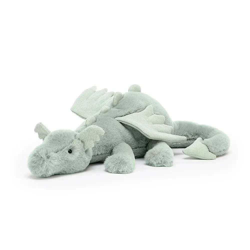 "Jellycat Knuffel - Sage Dragon, Maat: Medium - H12 X B50 CM image"