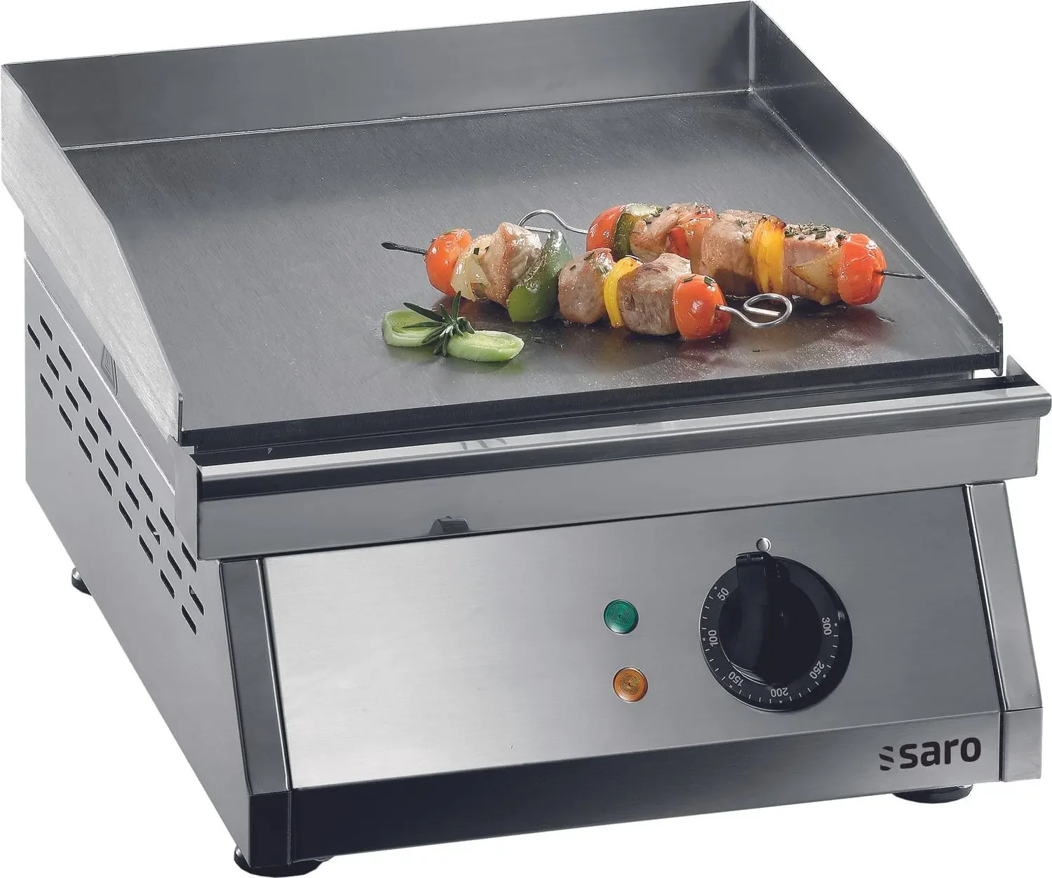 Saro Elektrische grillplaat, bakplaat tafelmodel - Model Fry Top 400, glad