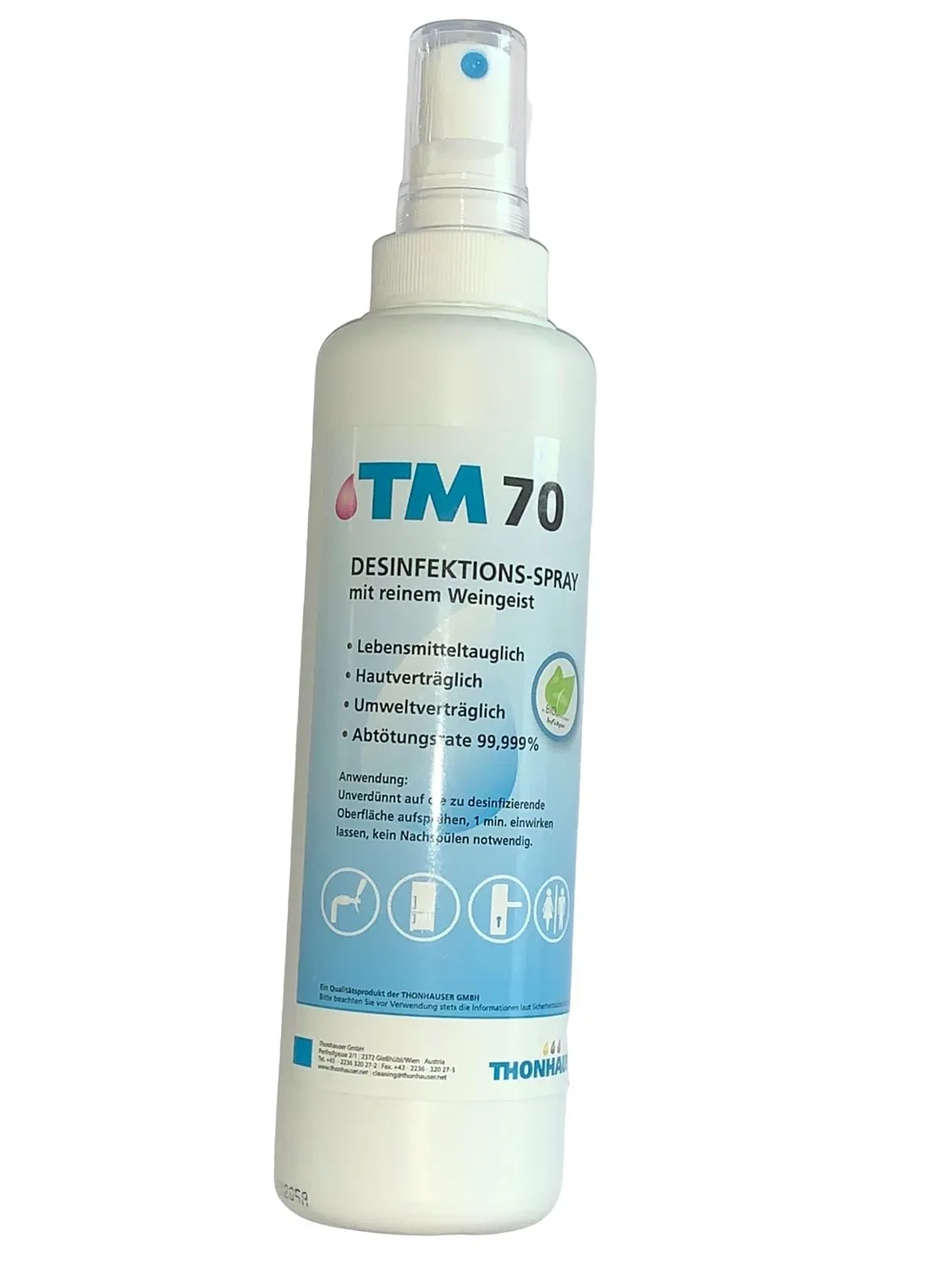 "Desinfecterende spray, Desinfectiemiddel - TM 70, 250 ml Sproeifles image"