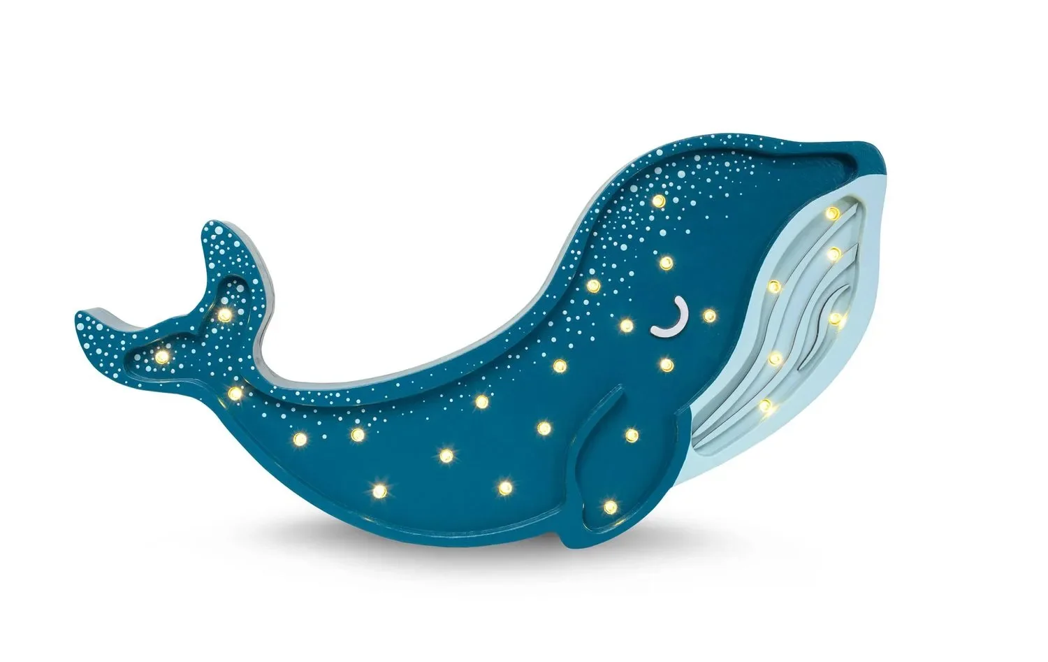 "Little Lights nachtlampje voor kinderen, nachtlamp walvis – 100% natuurlijk grenen, kleur: Galaxy-taling image"