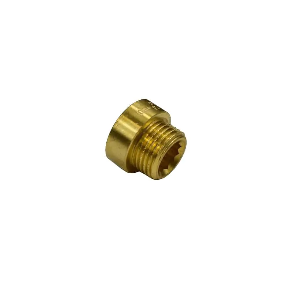"Draadfitting Messing Kraanverlenging 1 1/4" AG x 1 1/4" IG 15 mm image"
