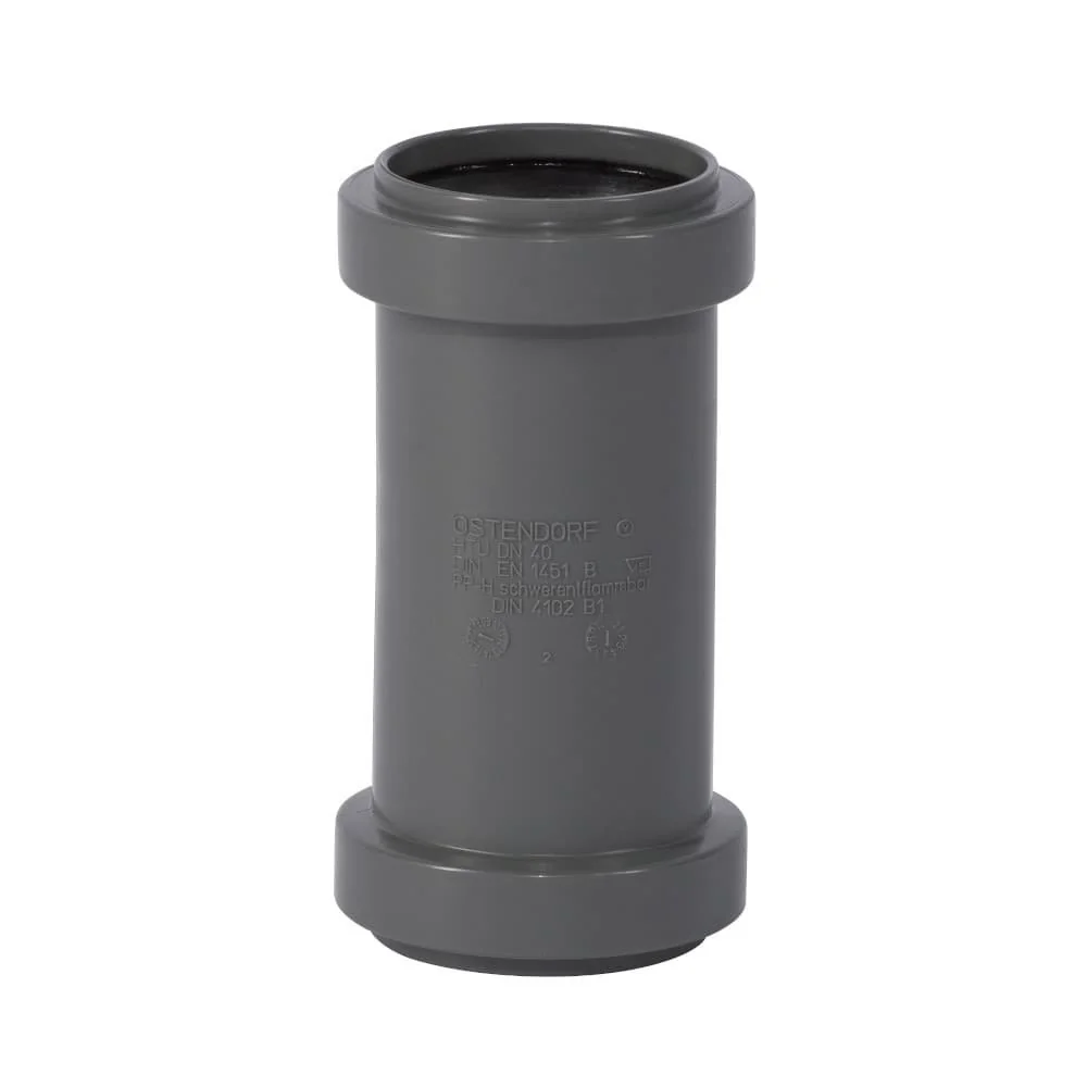"HTsafeU Überschuifmof DN40, Afvoerbuis 40mm, Rioolbuis image"