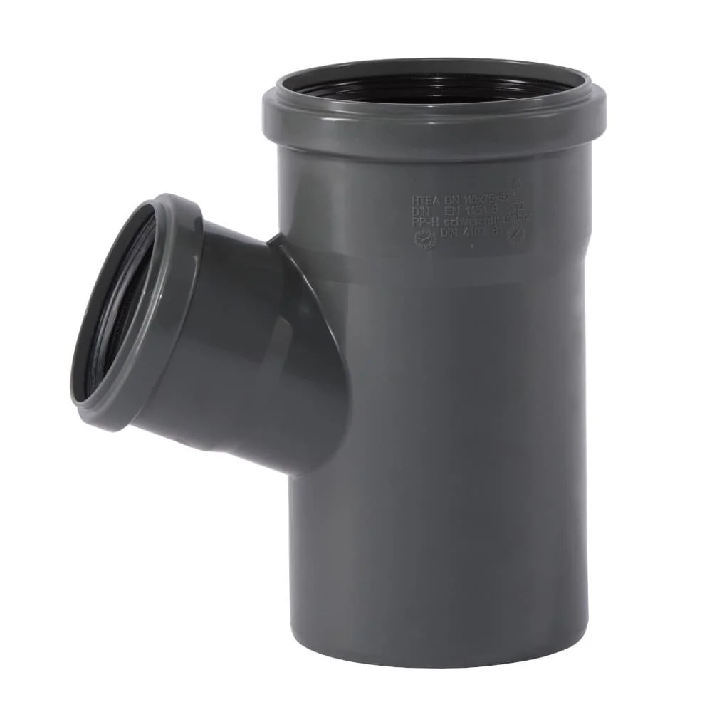 "HTsafeEA Afvoerbuis HT, 67 Graden, DN/OD 110/75 image"