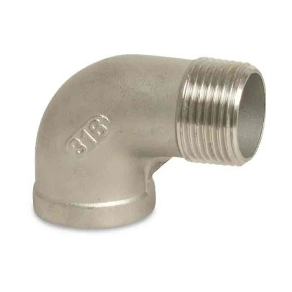 "RVS Hoekstuk 90° 3/8" Draadfitting image"