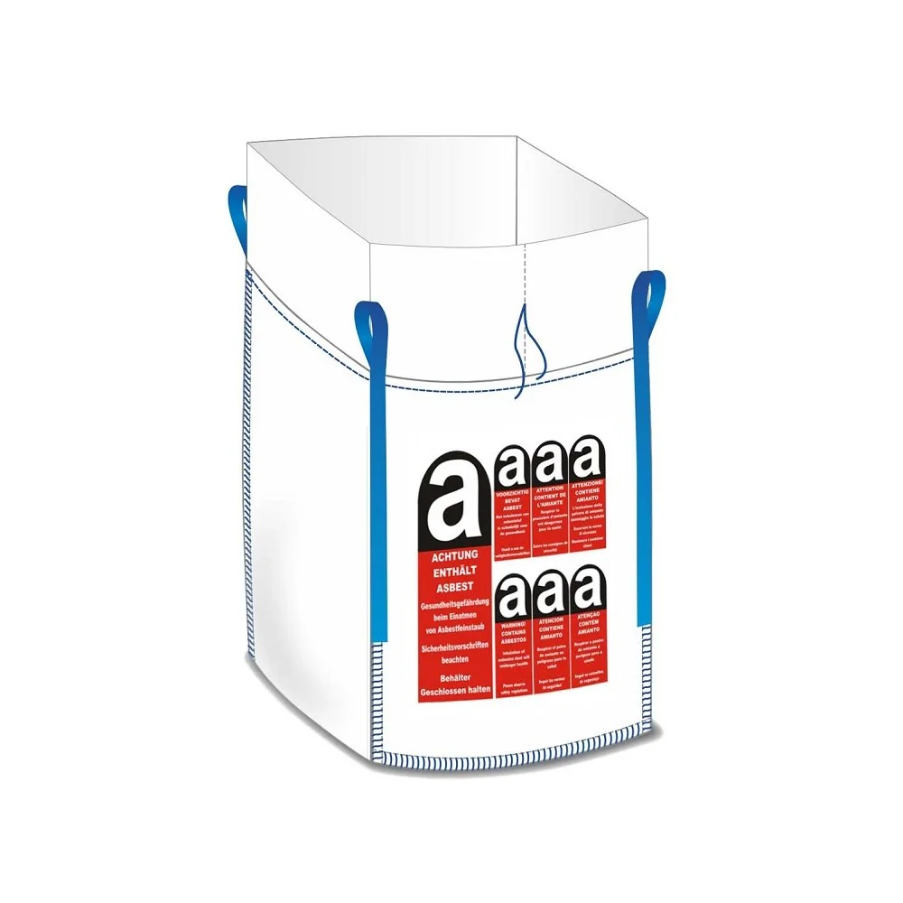 "Asbestzak, big bag asbest 1000 kg, 90x90x110 cm, met schort image"