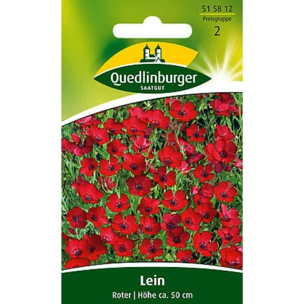 Leinbloem 'Roter': Zaden voor een Rode Zomerbloemenpracht