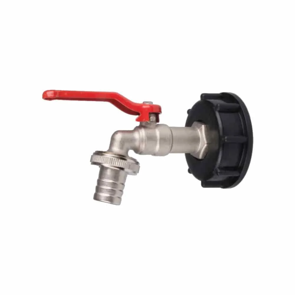 IBC Adapter S60, Auslaufventil, 3/4 Zoll
