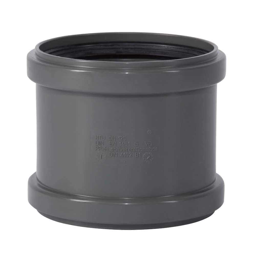 "HTsafeU Schuifmof DN125, Afvoerbuis image"