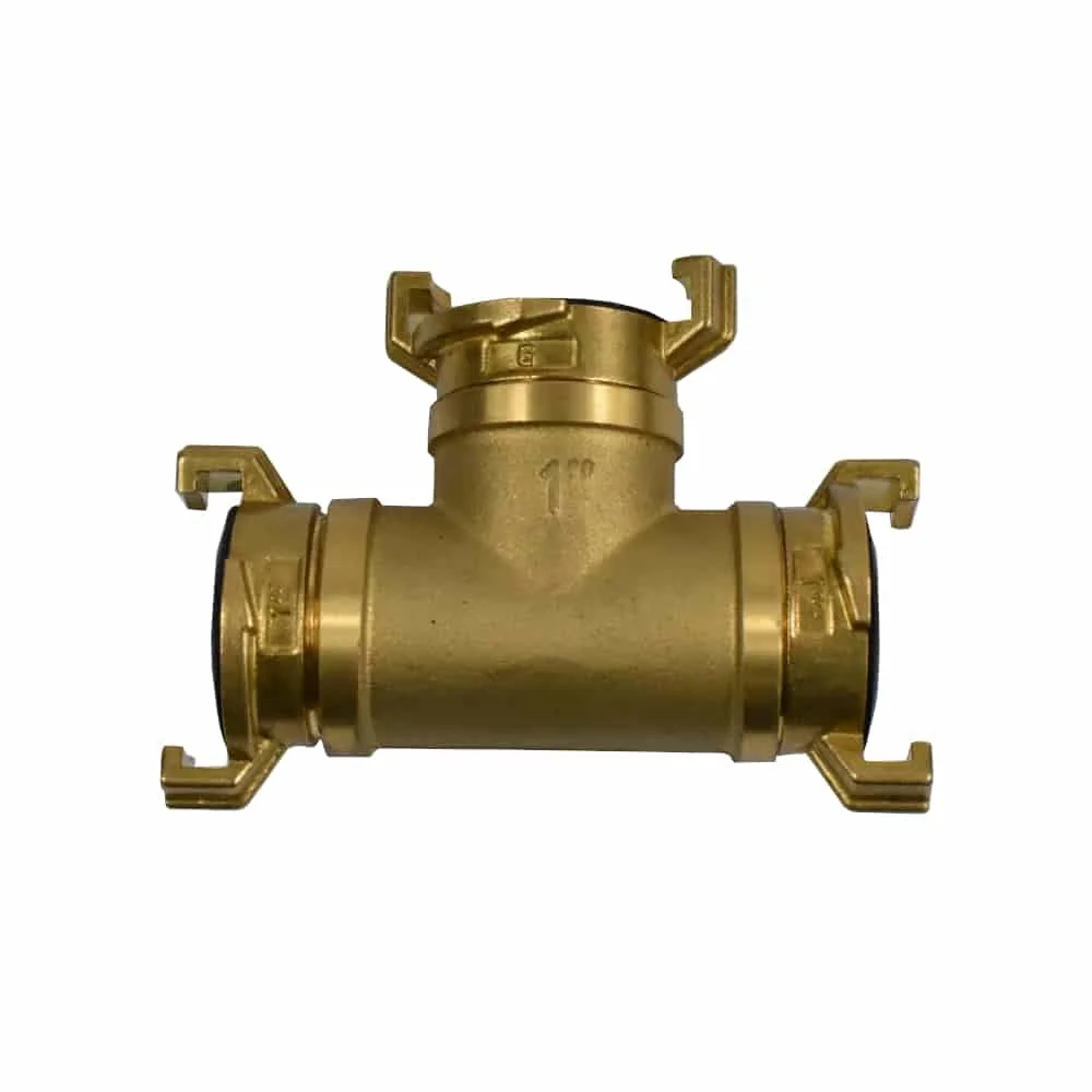 "Messing T-stuk 3x1" IG + 3x Gewindestück 1" AG – Perfect voor uw waterleiding image"