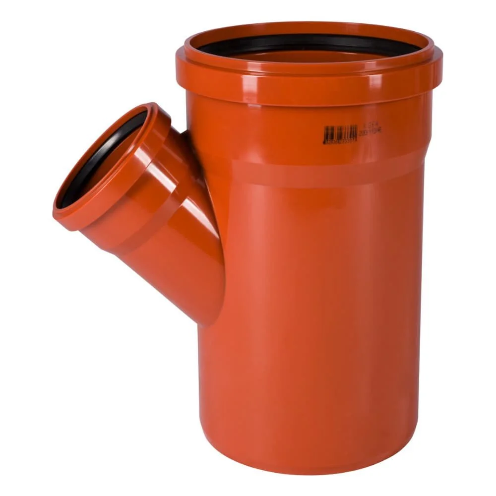 "KG Afvoerbuis 200/110 mm, 45 graden, Rioolbuis - Boni-Shop image"