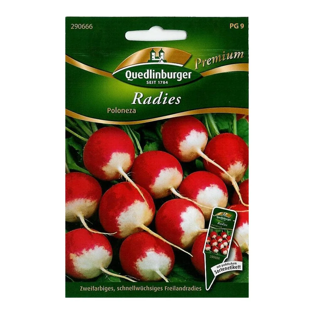 "Radijszaad Poloneza, Tweekleurige Radijsjes voor uw Tuin image"