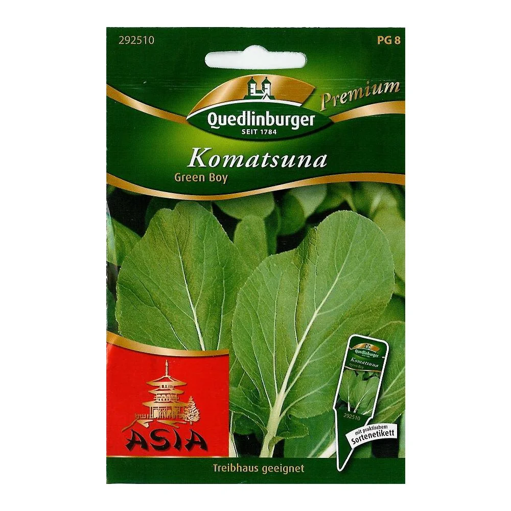 Komatsuna Zaden Green Boy - Japanse Spinazie voor Tuin & Balkon