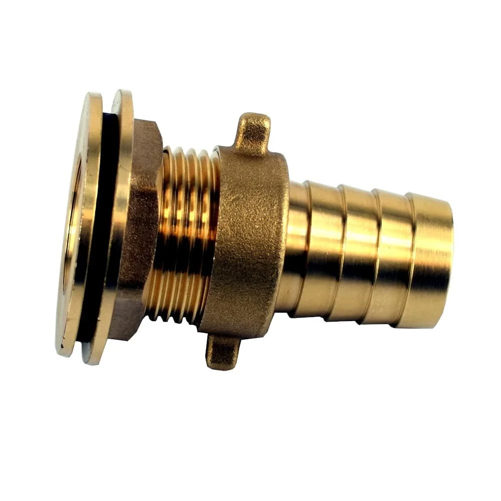Tankdoorvoer Regenton, Messing 25mm Slangtule 1 inch - Veilige Tank Aansluiting