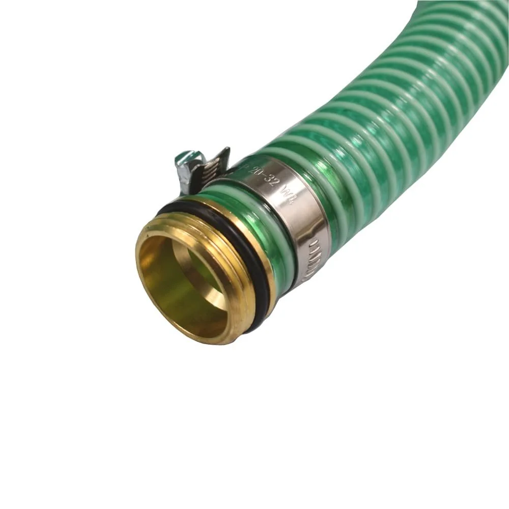 1"/25mm Zuig- + persslang met 1" AG Slangtule + 1" IG 2/3 Schroefverbinding 5m