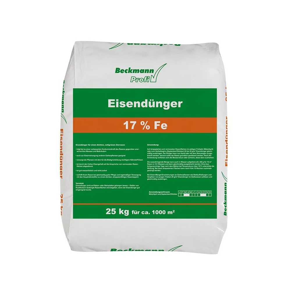 "Ijzerbemesting, 25 kg Eisendünger, 17% ijzersulfaat voor ca. 1000m², gazon ijzer image"