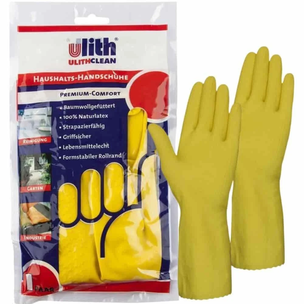 "Huishoudhandschoenen Premium Comfort Maat L Geel image"