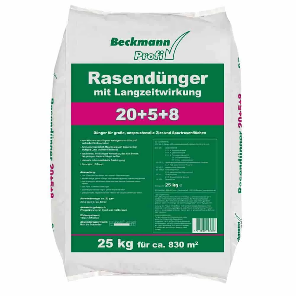 "Gazonmest 25 kg, Langwerkende, NPK 20+5+8, 830m² image"