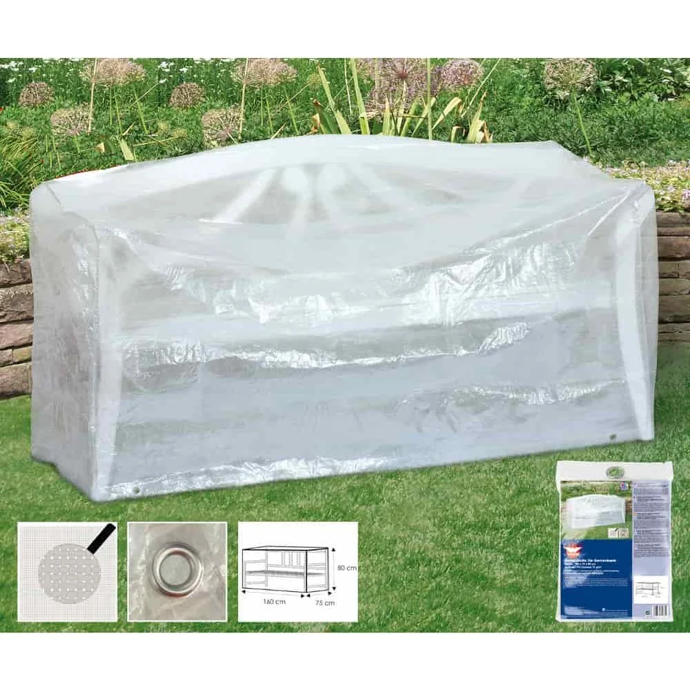 "Tuinbank Hoes 3-Zits Transparant - Beschermhoes voor Tuinmeubelen image"
