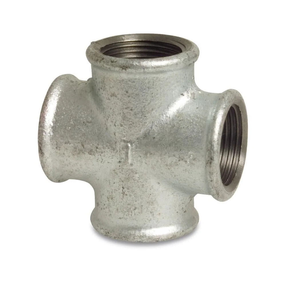"Temperguss Kreuzstück 1/2" IG - Draadfitting voor Sanitair, Verwarming & Gas image"