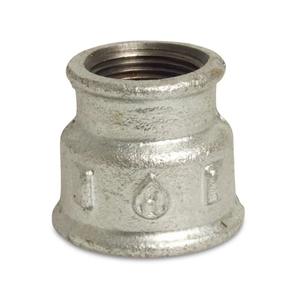 "Verloopmof Tempergietijzer 1" x 3/4" - Draadfitting Verzinkt image"
