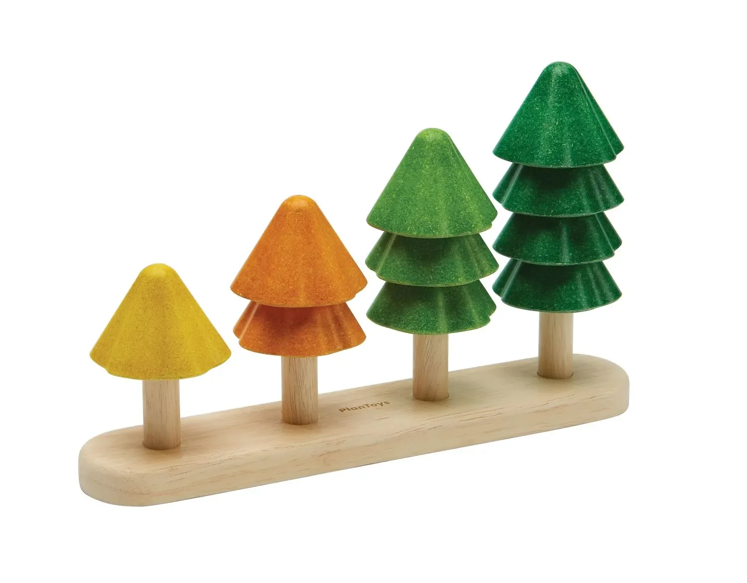 "Plan Toys - Sorteerspeelgoed - Bomen sorteren en tellen, rubberhout image"