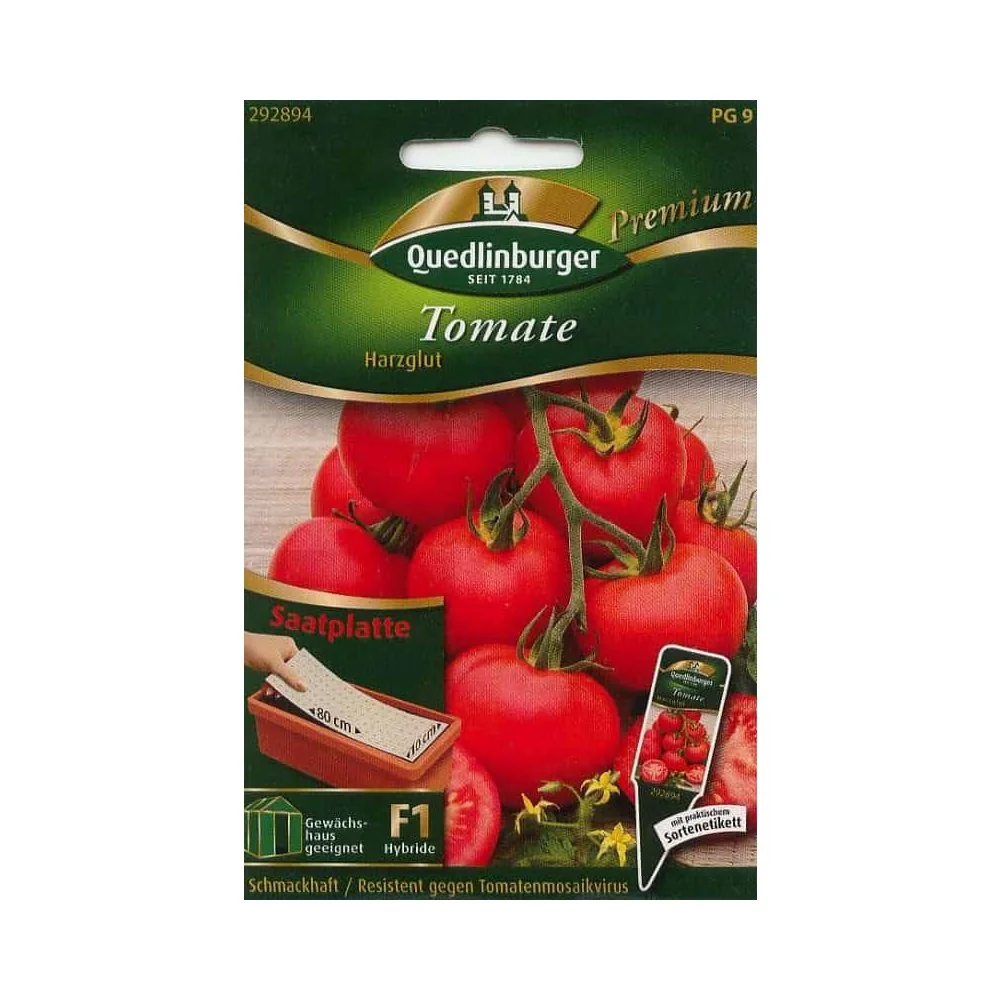 "Zaaiplaat Tomaten Harzglut F1 - Vroeg, Resistent & Hoge Opbrengst image"