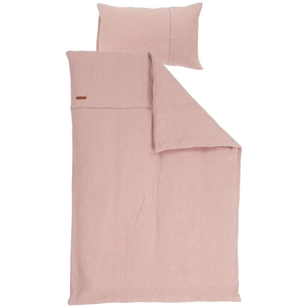"Little Dutch kinderbeddengoed uni roze "Pure Pink" 100 x 135 image"