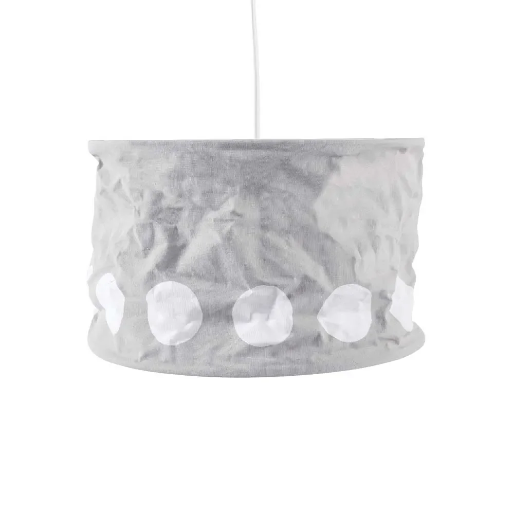 "Kids Concept hanglamp grijs blauw stippen wit image"