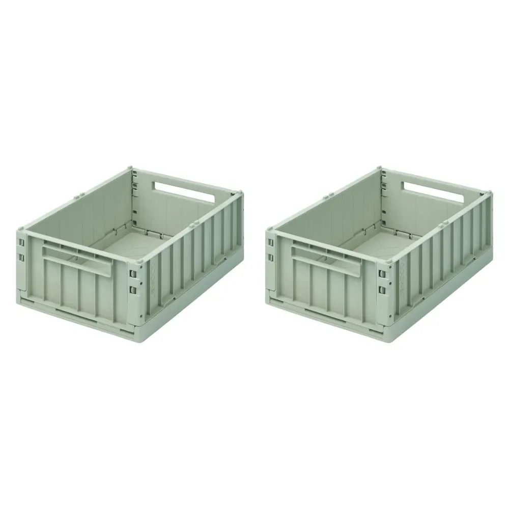 "Liewood opbergdoos "Weston" 2-pack M pepermunt image"