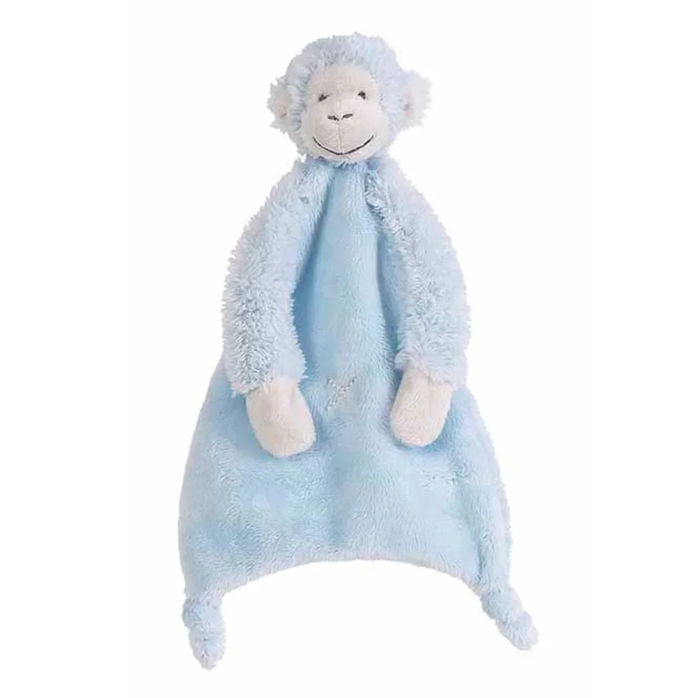 "Happy Horse Baby knuffeldoek aapje Mickey blauw image"