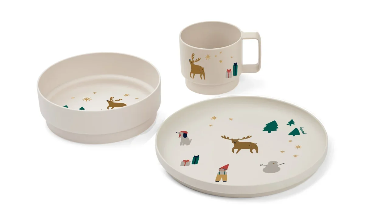 "Liewood Archi kinderservies - Kerstset image"