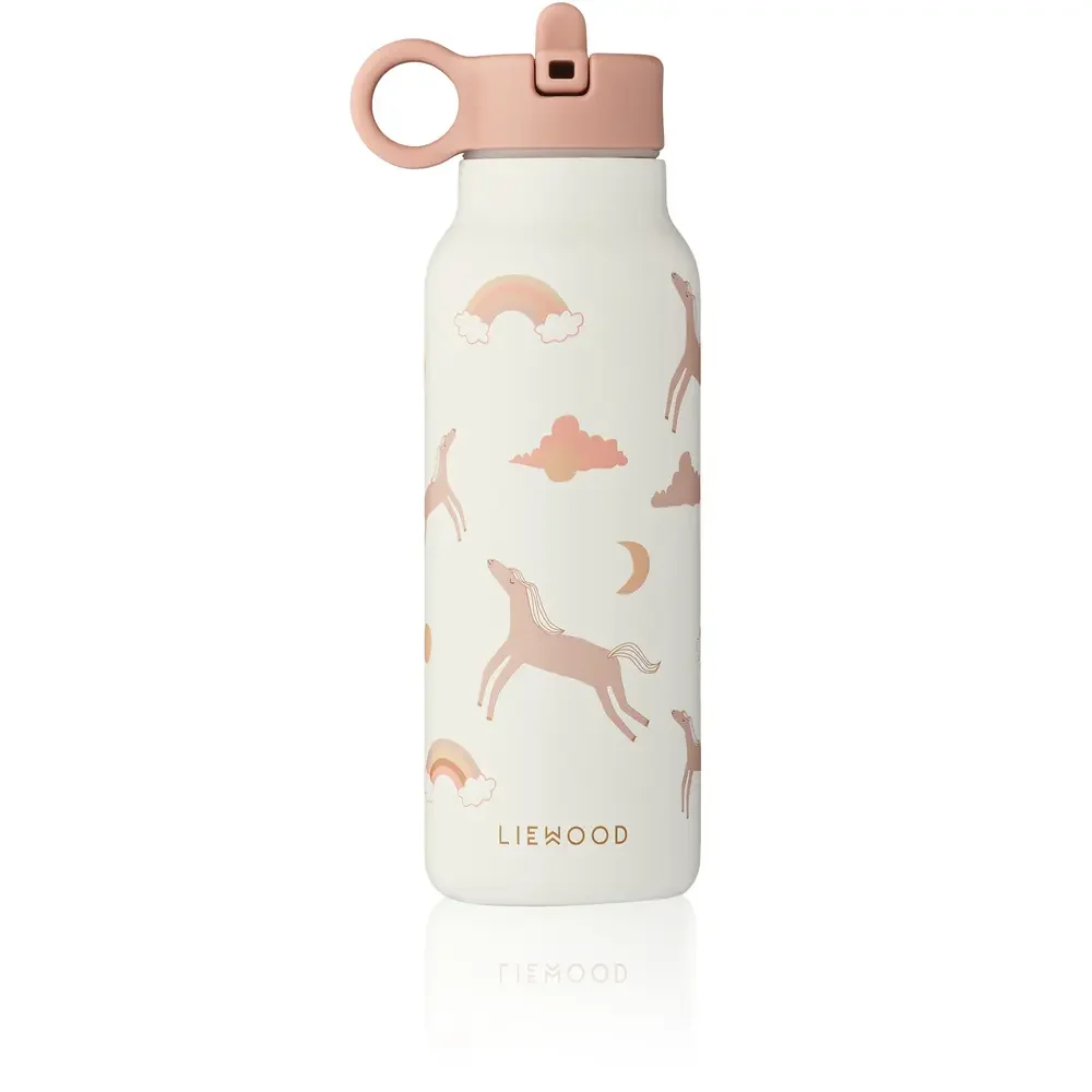 "Liewood Falk Waterfles, drinkfles kinderen - Traum / Ecru, 350 ml image"