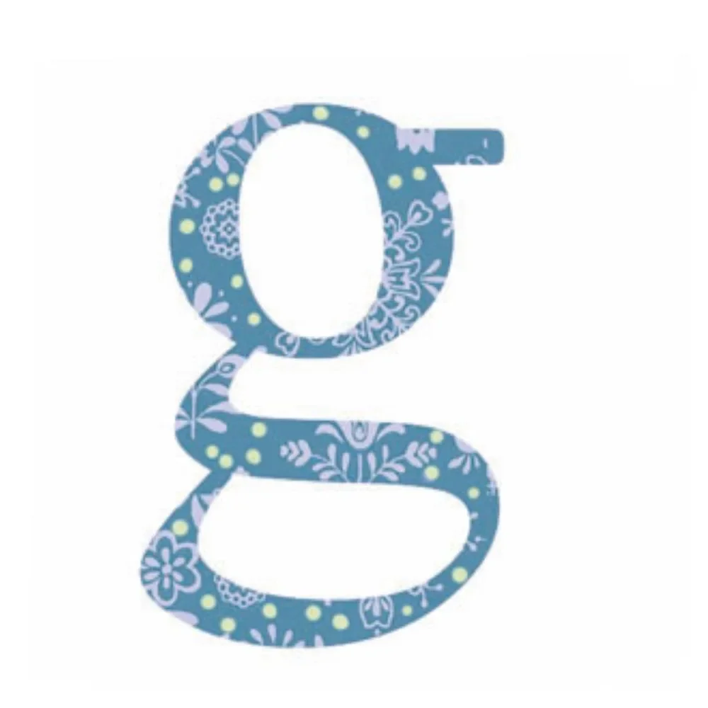 "Lilipinso stickers blauwe letter g image"