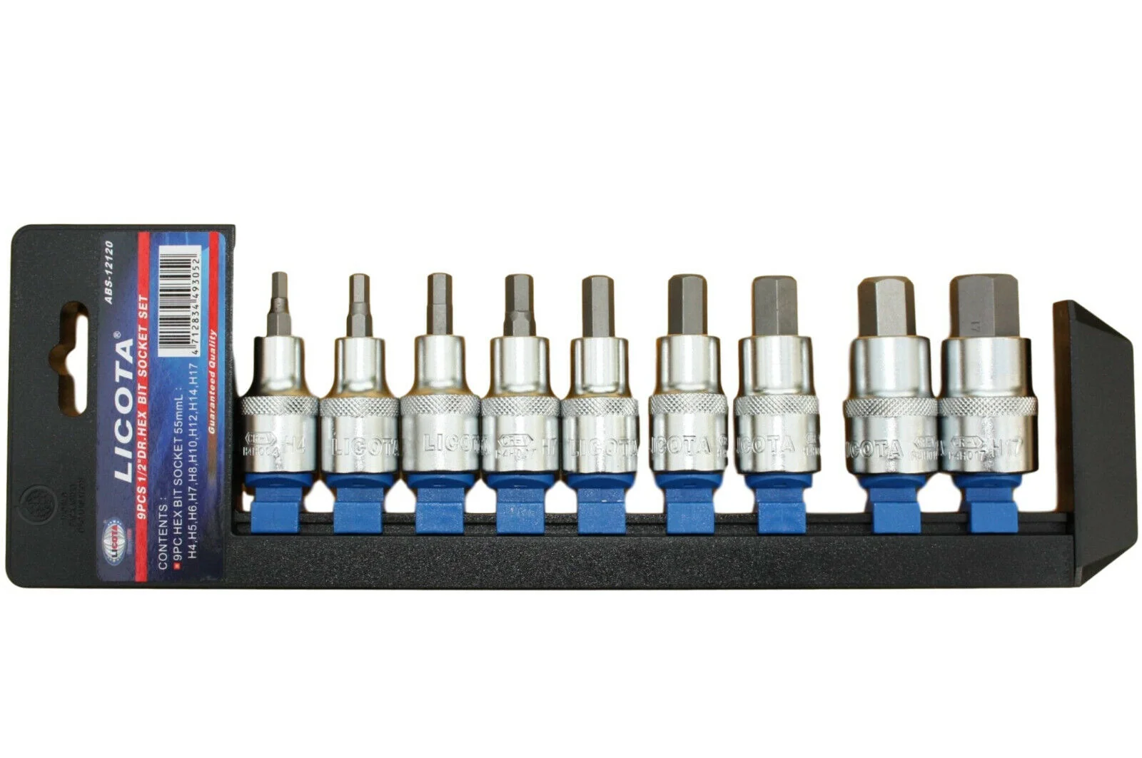 "Set 9-delig, H4-H17, 1/2 inch, Chroom Vanadium image"