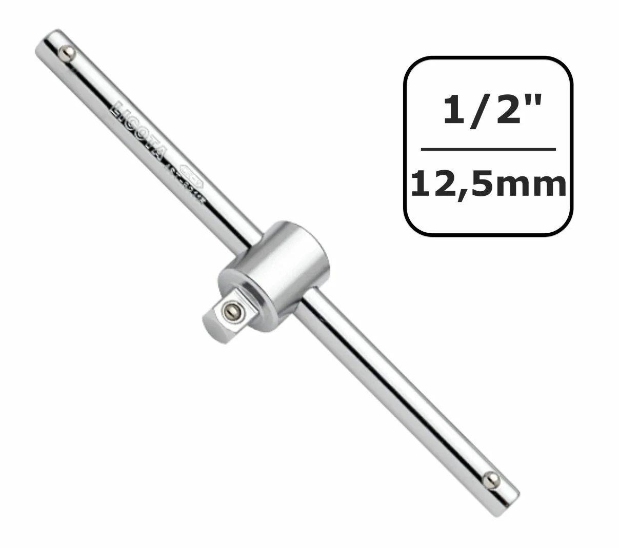 1/2 inch Glijgreep, Cr-V Gereedschap, 300mm, Steeksleutel