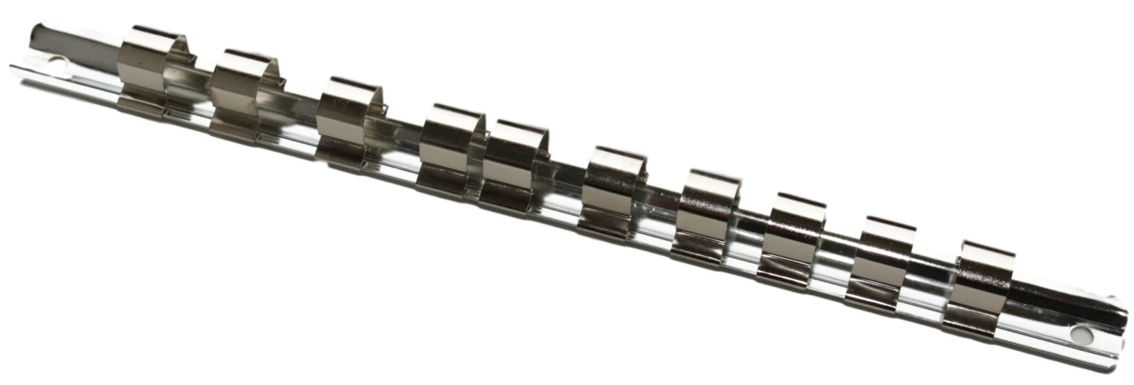 Dopsleutelrail 1/2 inch - Gereedschap rail met 10 clips