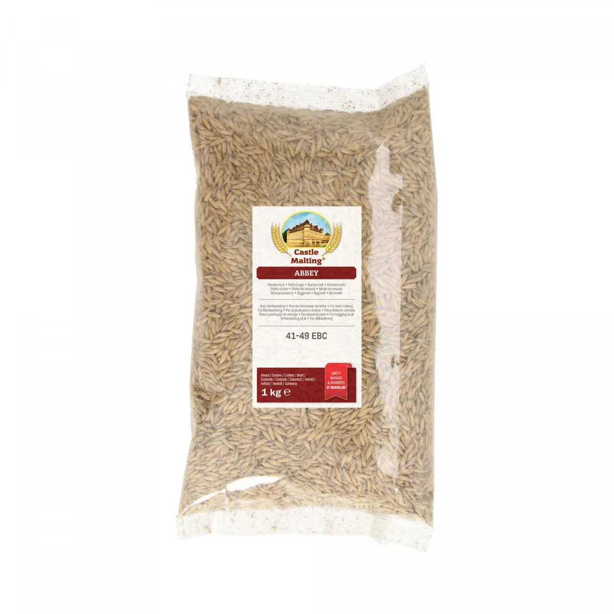 "Castle Malting Abbey Mout - 41-49 EBC, 1 kg, geeft een sterke smaak van gebakken brood, noten en fruit image"