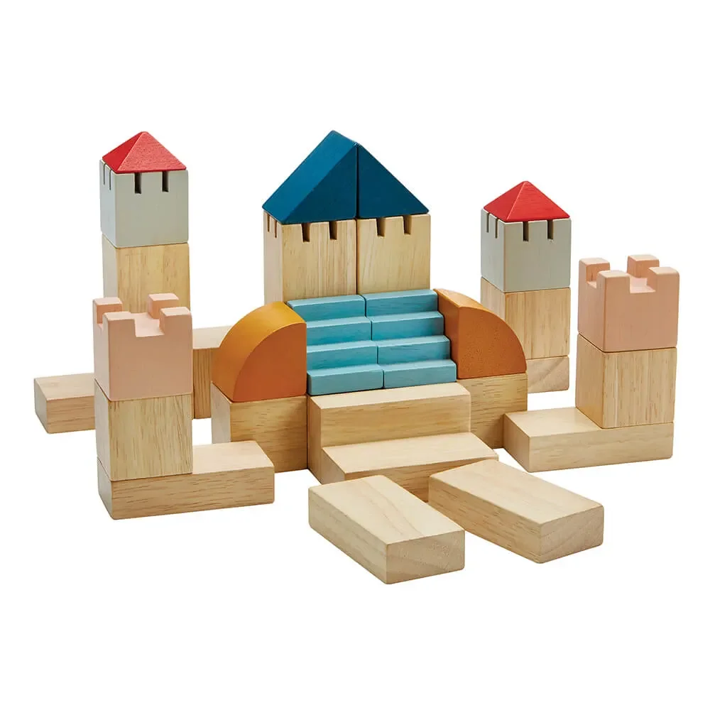 "Plan Toys Bouwstenen Orchard Hout gekleurd image"