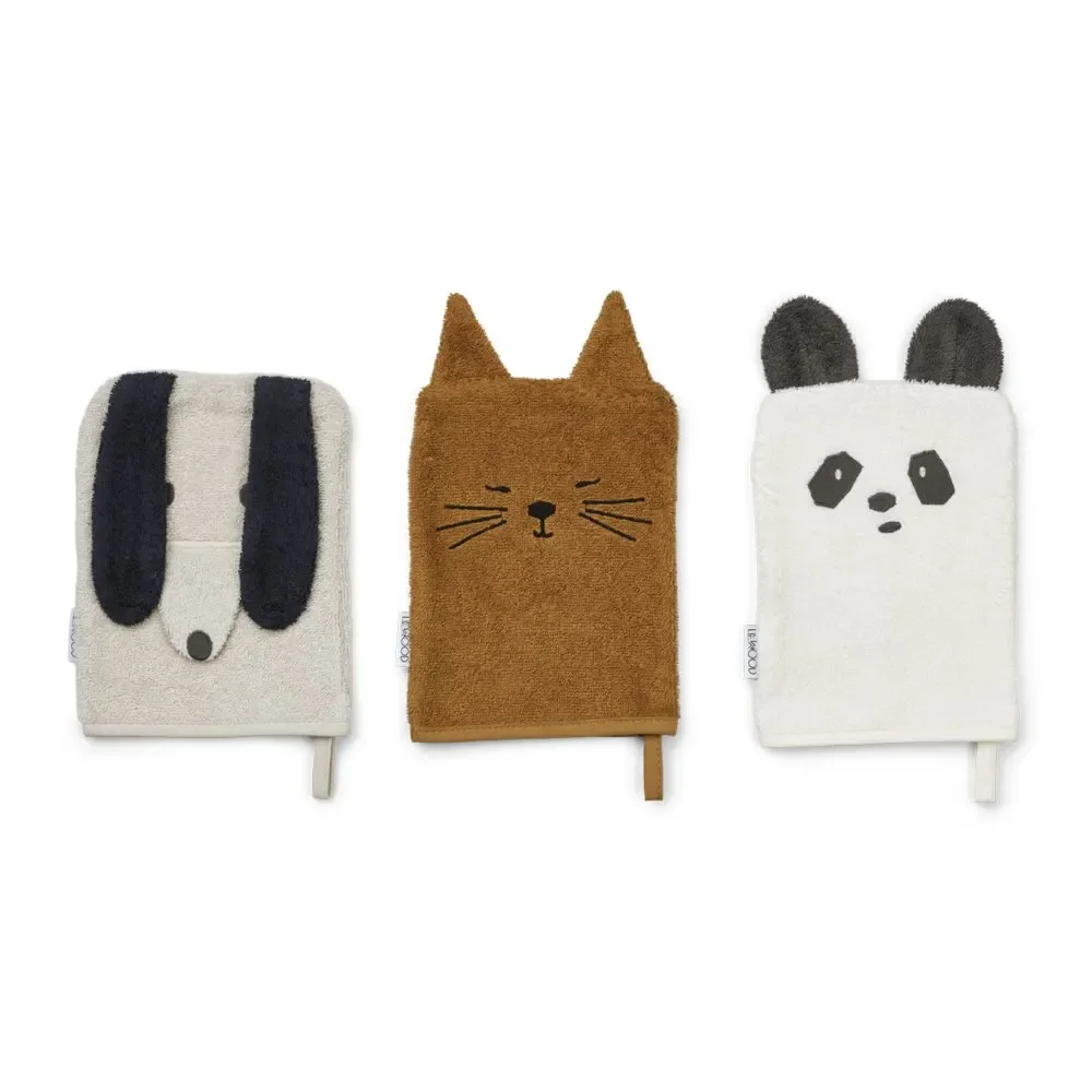 "Liewood "Sylvester" Washandjes Set Dierenmix image"